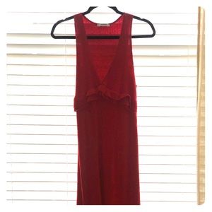 Zara jumpsuit with ruffle at bust-line